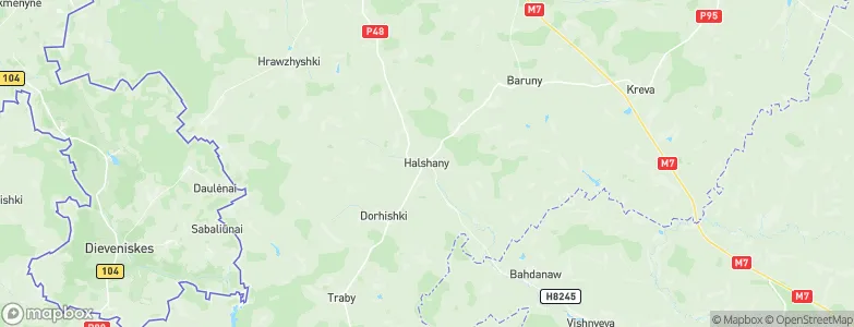Gol'shany, Belarus Map