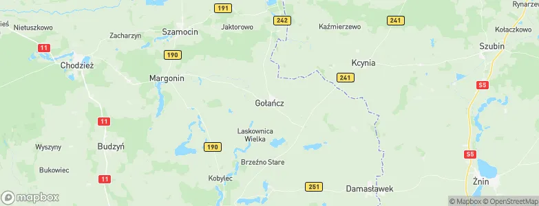 Gołańcz, Poland Map
