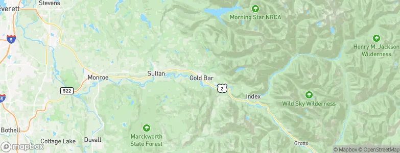 Gold Bar, United States Map