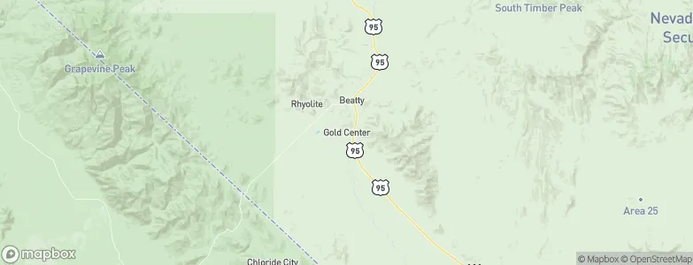 Gold Center, United States Map
