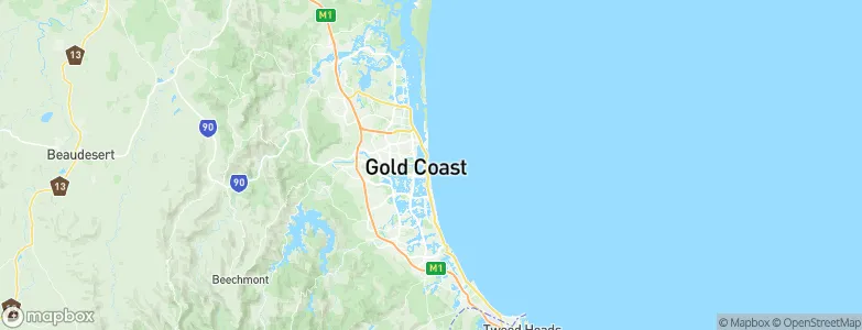 Gold Coast, Australia Map