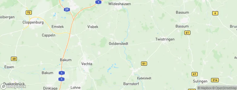 Goldenstedt, Germany Map