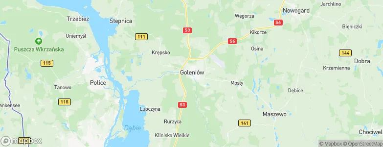 Goleniów, Poland Map
