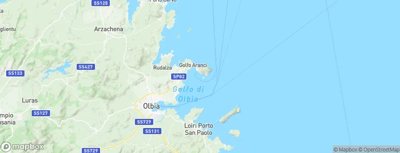 Golfo Aranci, Italy Map
