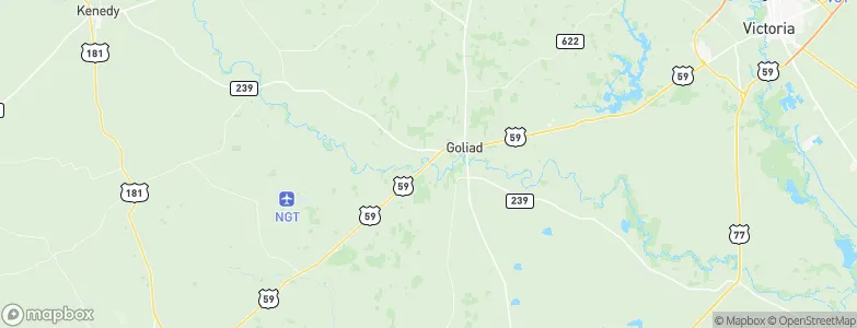 Goliad, United States Map
