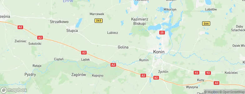 Golina, Poland Map