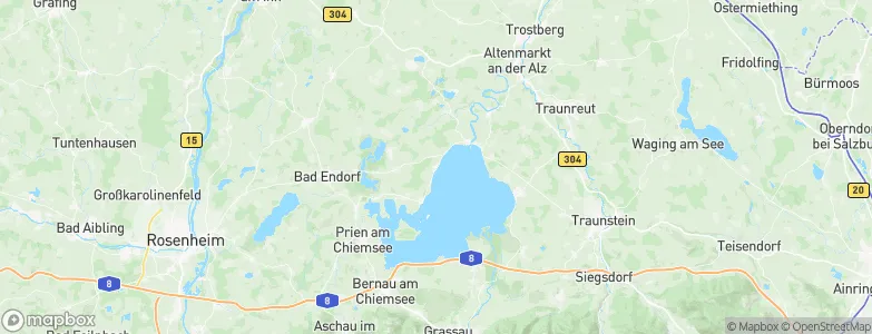 Gollenshausen am Chiemsee, Germany Map