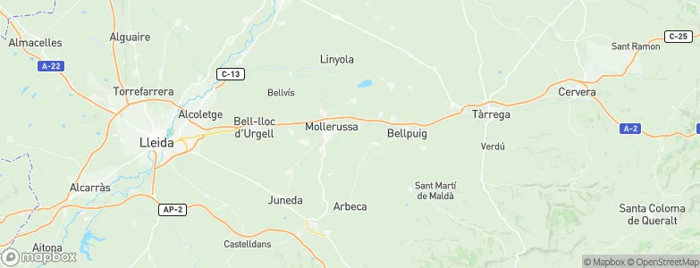 Golmés, Spain Map