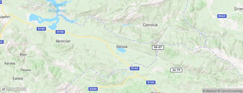 Gölova, Turkey Map