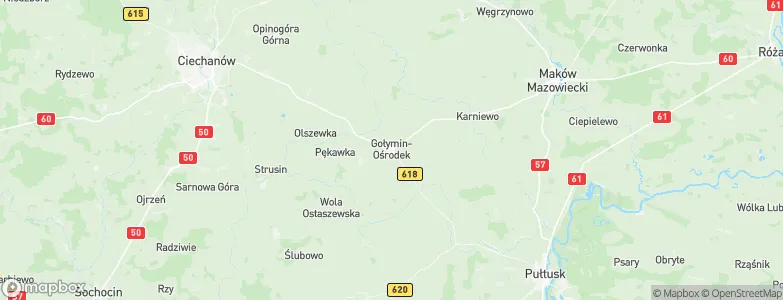 Gołymin-Ośrodek, Poland Map