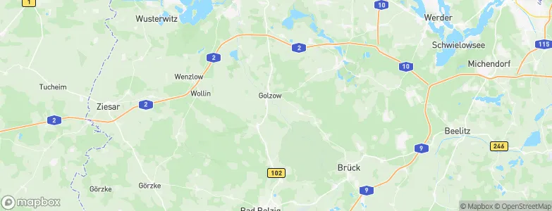 Golzow, Germany Map