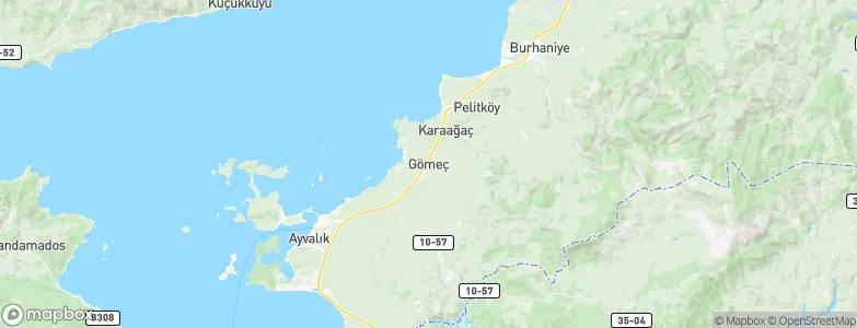 Gömeç, Turkey Map