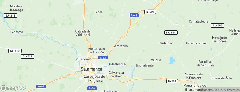 Gomecello, Spain Map