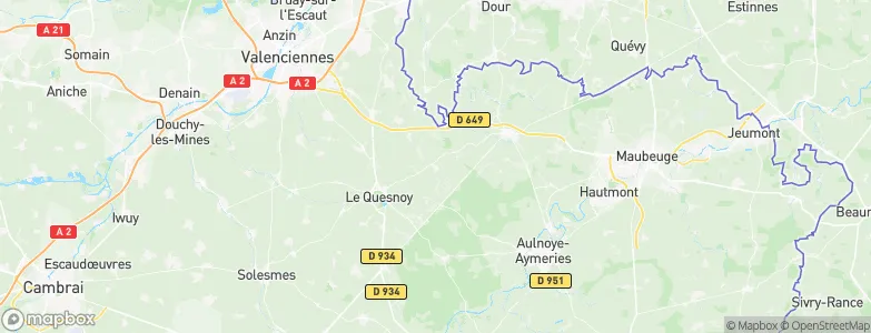 Gommegnies, France Map