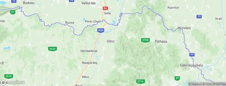 Gönc, Hungary Map