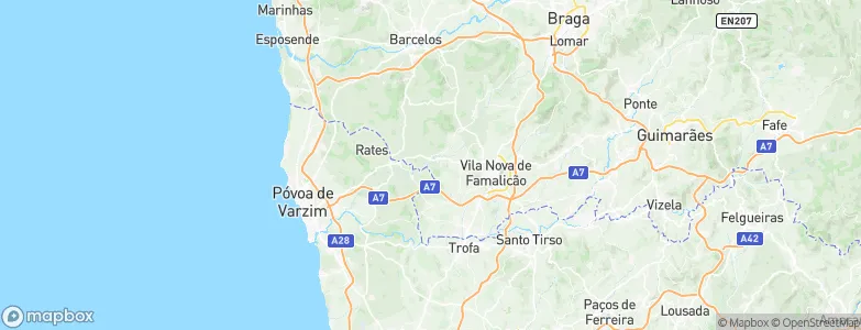Gondifelos, Portugal Map