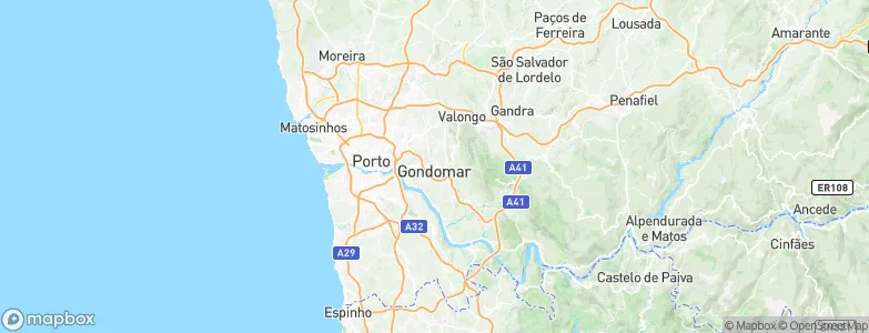 Gondomar, Portugal Map