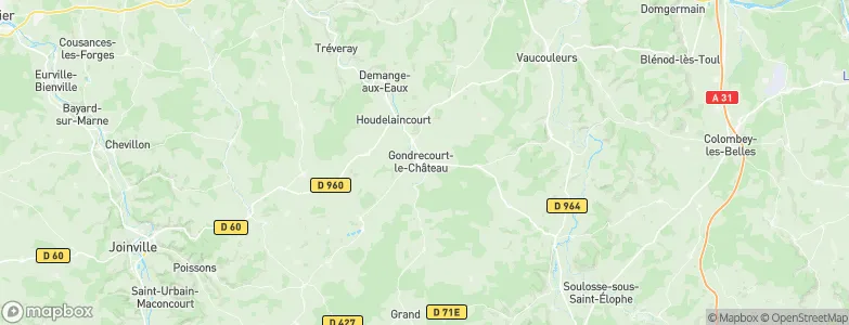 Gondrecourt-le-Château, France Map
