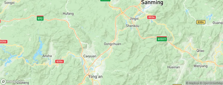 Gongchuan, China Map