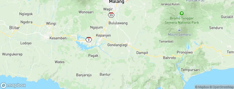 Gongdanglegi Kulon, Indonesia Map