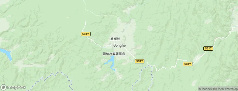 Gonghe, China Map
