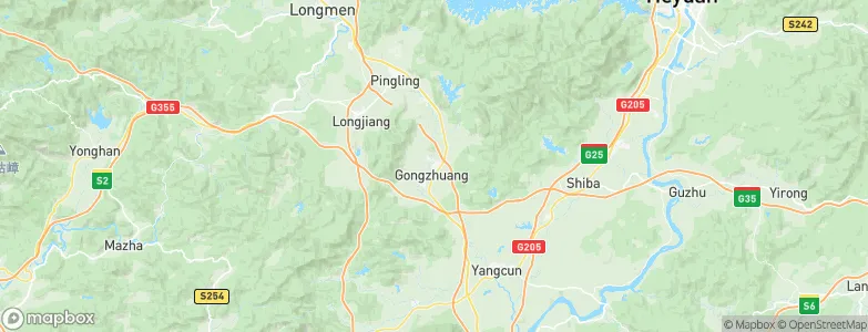 Gongzhuang, China Map