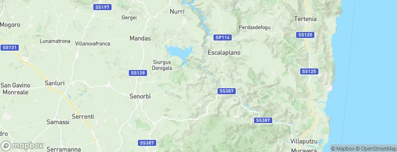 Goni, Italy Map