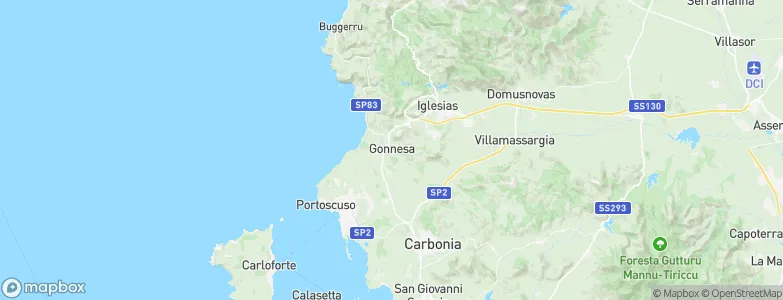 Gonnesa, Italy Map