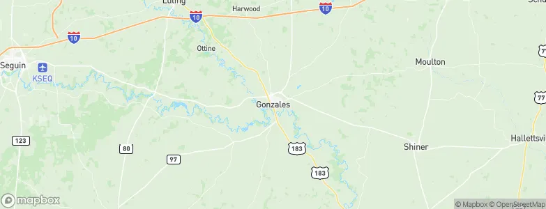 Gonzales, United States Map