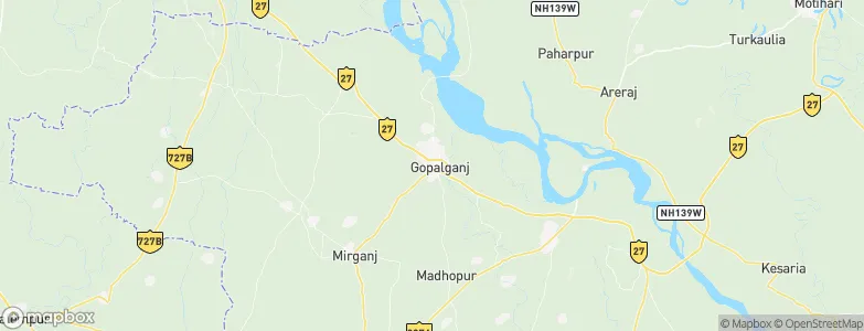 Gopālganj, India Map