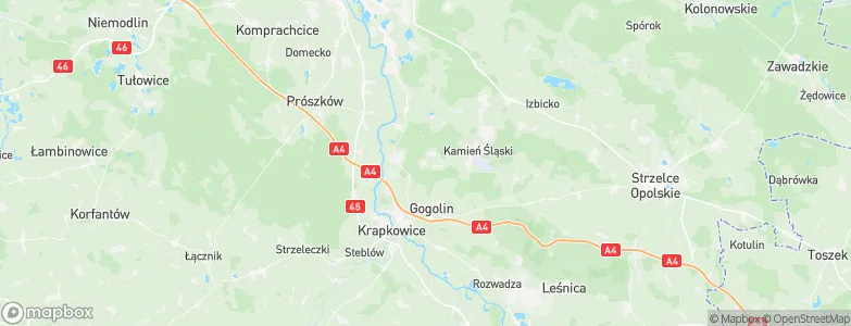 Górażdże, Poland Map