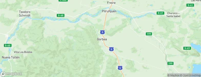 Gorbea, Chile Map