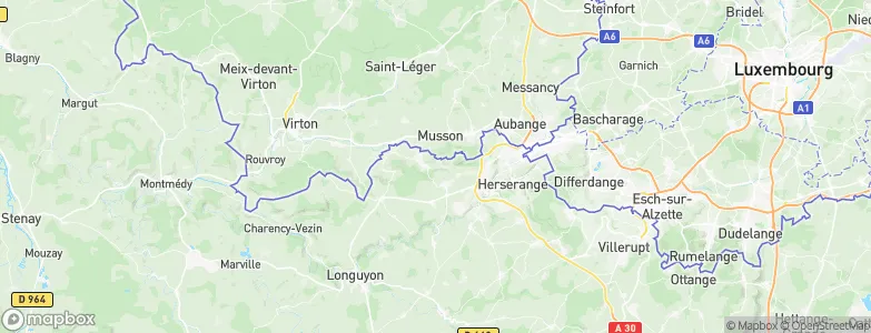 Gorcy, France Map