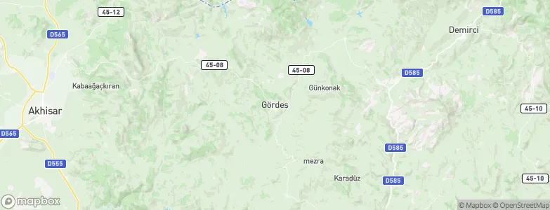 Gördes, Turkey Map
