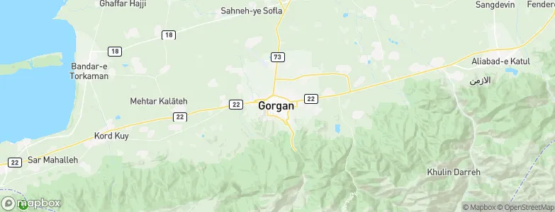 Gorgan, Iran Map