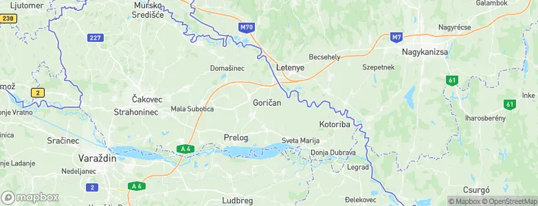 Goričan, Croatia Map
