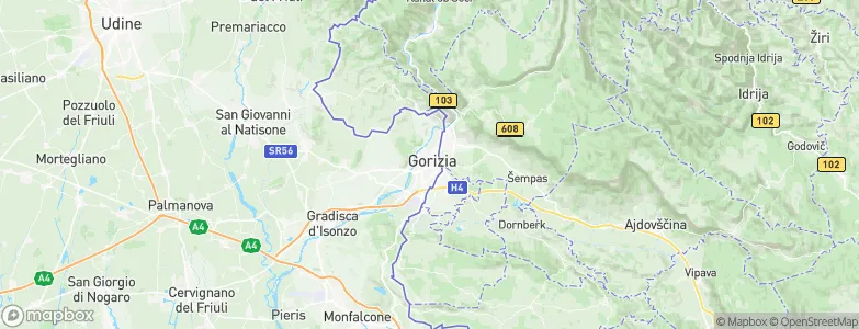 Gorizia, Italy Map