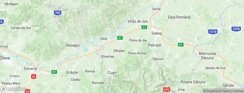 Gorj, Romania Map