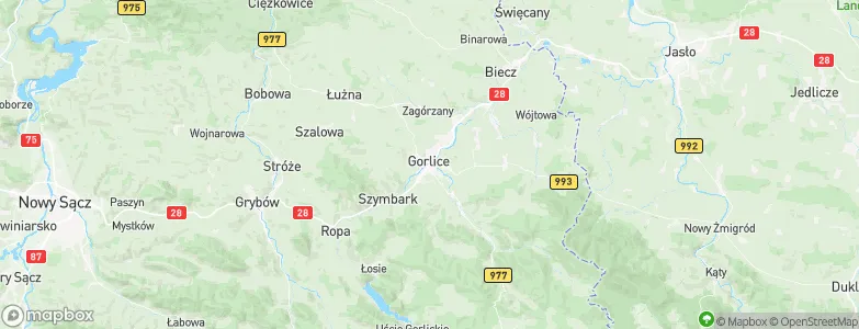 Gorlice, Poland Map