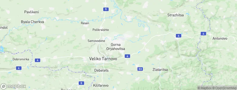 Gorna Oryahovitsa, Bulgaria Map