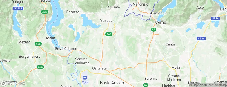 Gornate Olona, Italy Map