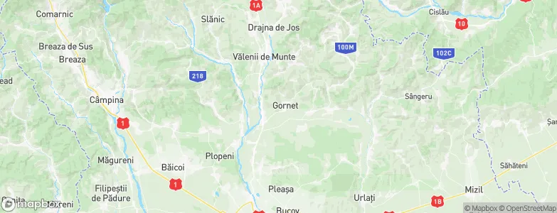 Gornet, Romania Map
