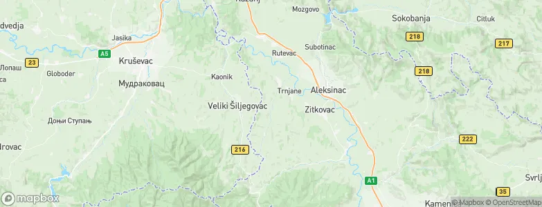Gornja Peščanica, Serbia Map