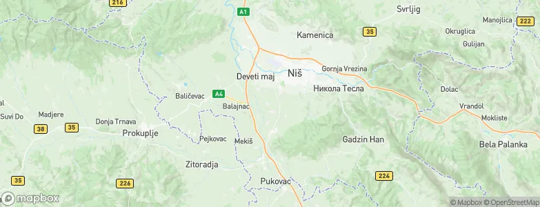 Gornje Međurovo, Serbia Map