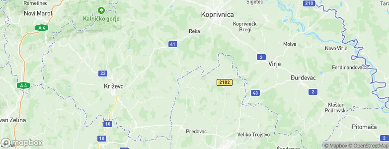 Gornji Križ, Croatia Map