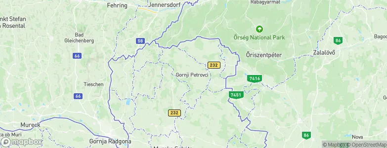 Gornji Petrovci, Slovenia Map