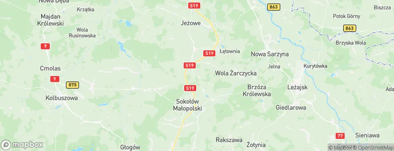 Górno, Poland Map