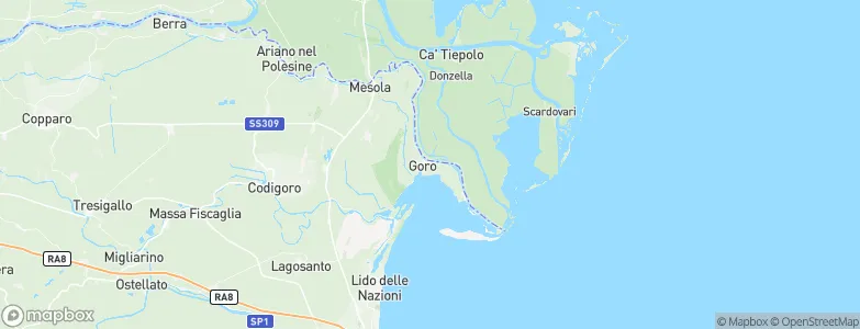 Goro, Italy Map