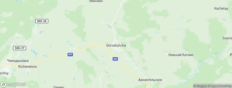 Gorodishche, Russia Map
