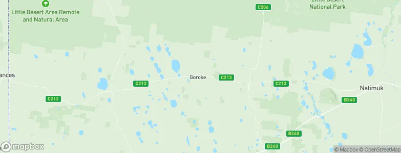 Goroke, Australia Map